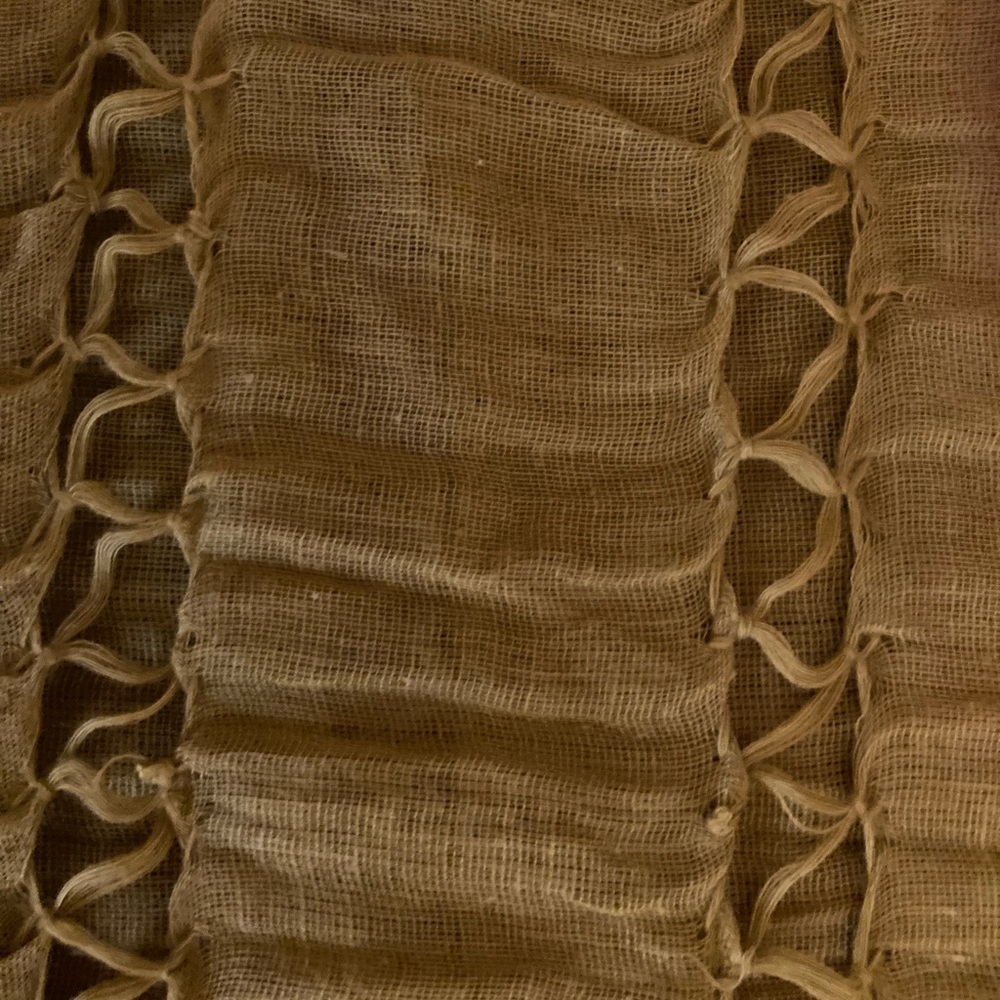 2 gauze scarves - sunflower yellow and olive green